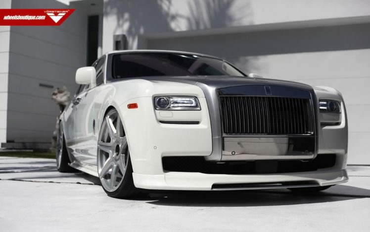 2014, Vorsteiner, Rolls royce, Ghost, Supercar, Car, Tunning, White, 4000×2500 HD Wallpaper Desktop Background