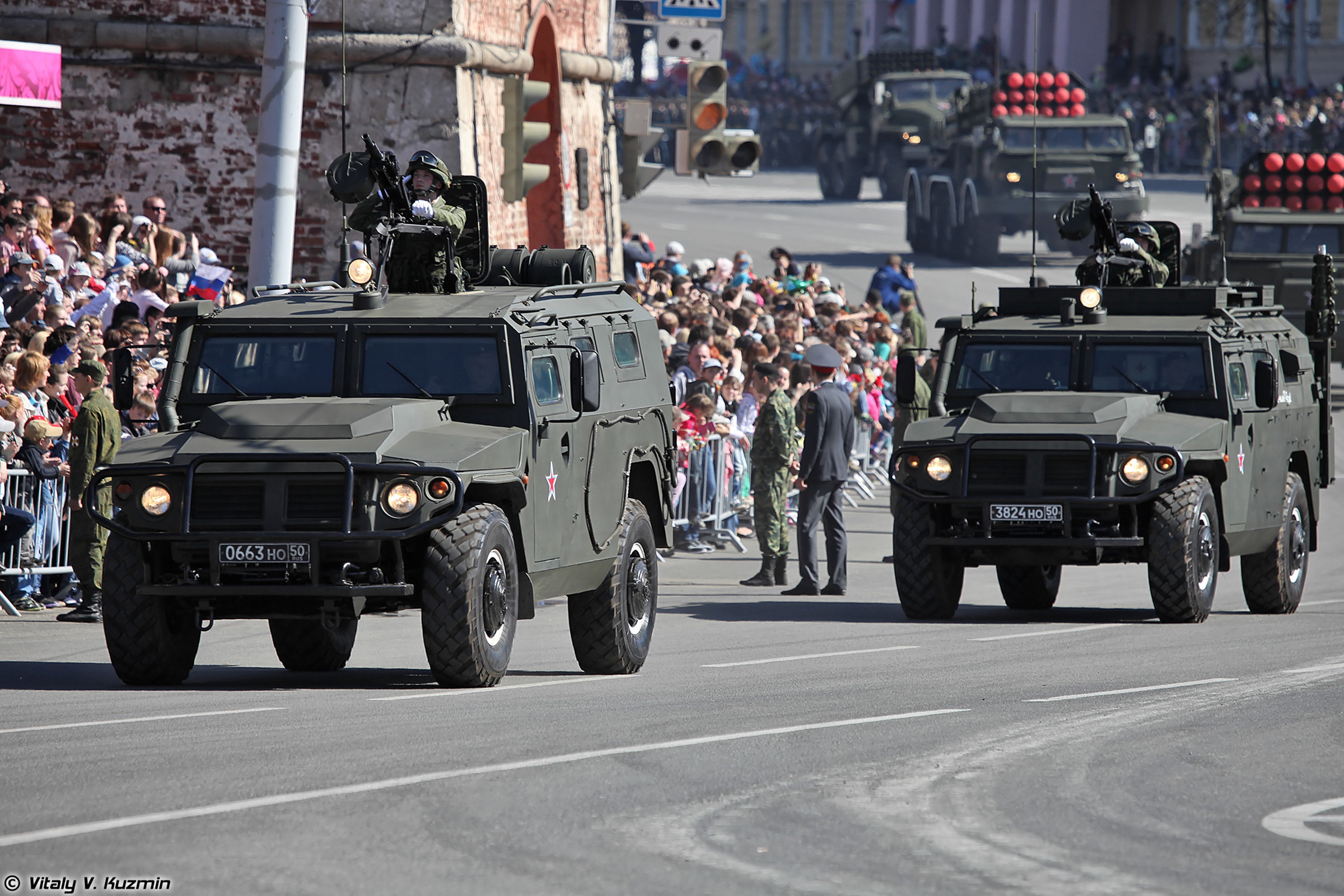 2014, Victory, Day, Parade in nizhny novgorod, Russia, Military, Russian, Army, Red star, Amn, 233114, Tigr m, Armored, Vehicle, 4000x2667 Wallpaper
