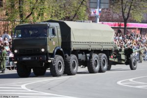 2014, Victory, Day, Parade in nizhny novgorod, Russia, Military, Russian, Army, Red star, Truck, Kamaz 6350, With, 100mm, Gun, Mt 12r, 4000×2667