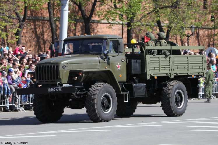 2014, Victory, Day, Parade in nizhny novgorod, Russia, Military, Russian, Army, Red star, Truck, Ural 43206, With, 120mm, 2b11, Mortar, 4000×2667 HD Wallpaper Desktop Background
