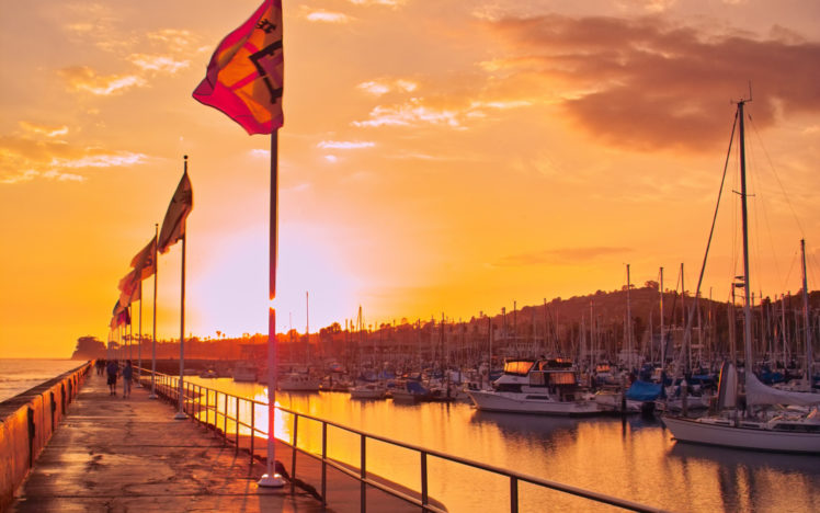 boats, Marina, Horbor, Dock, Pier, Nature, Sky, Sunset, Sunrise, Clouds, Reflection HD Wallpaper Desktop Background