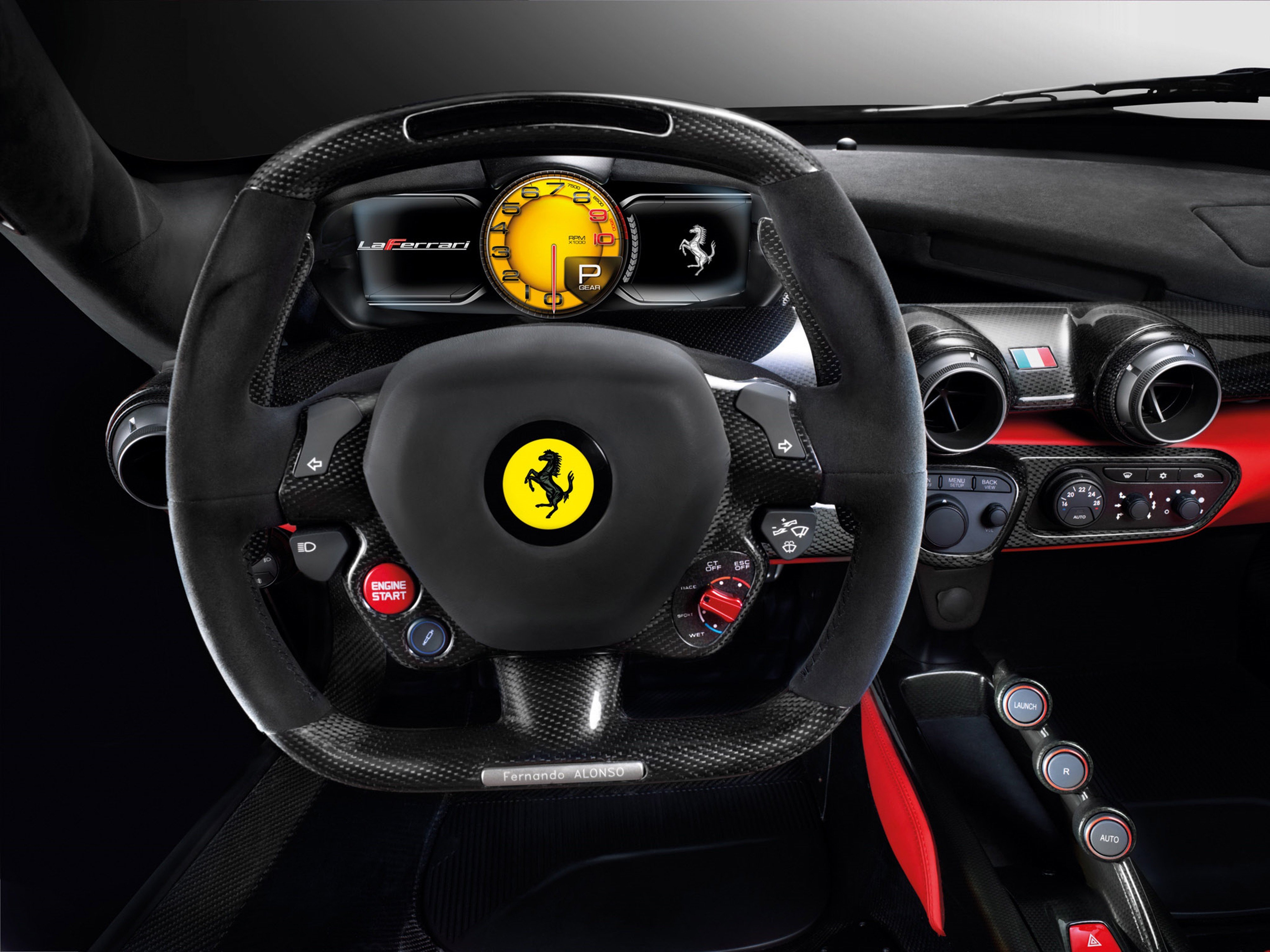 ferrari, Laferrari, Interior, Supercar, Car, Italy, Red, Sport gt, 2013, 4000x3000 Wallpaper