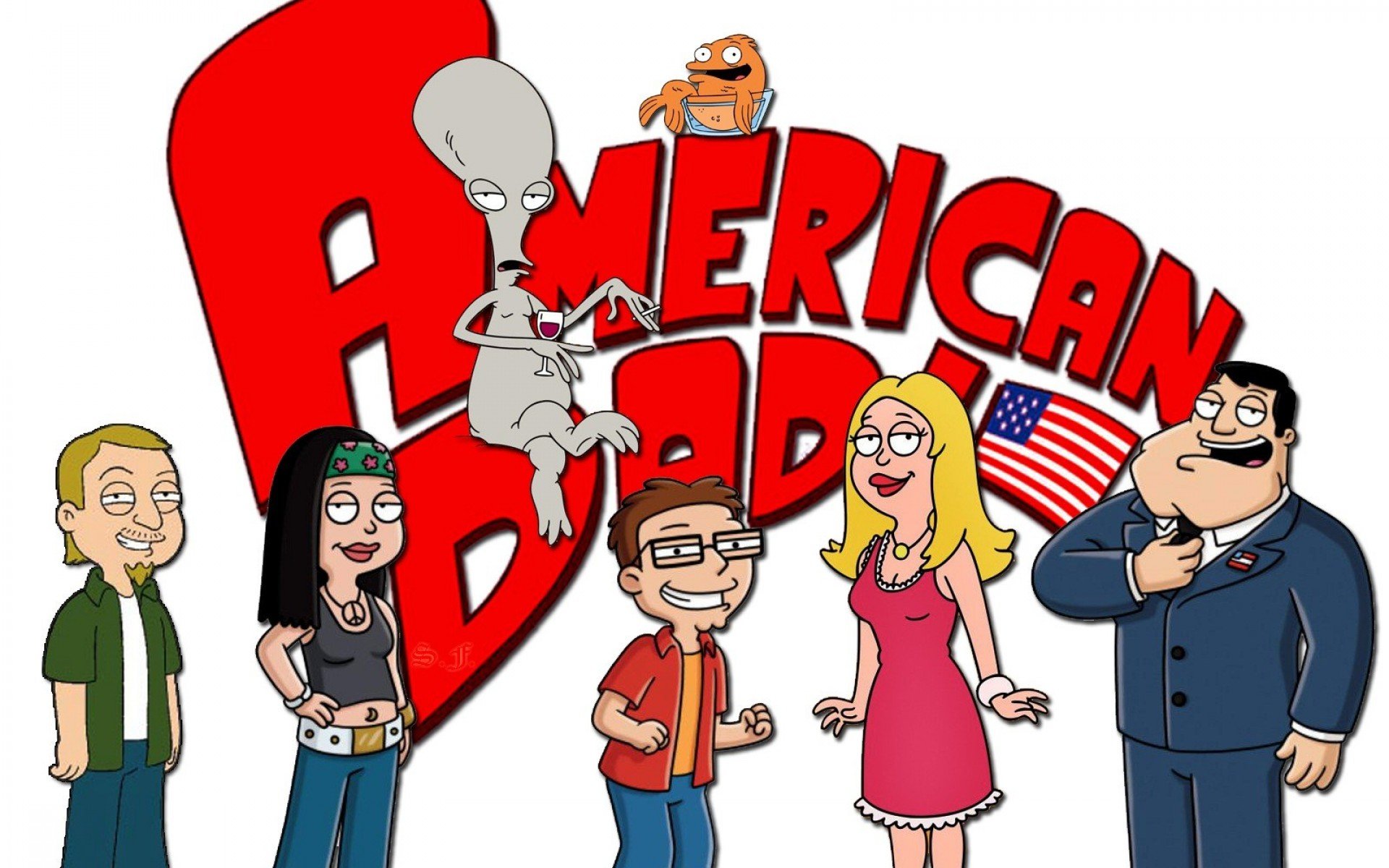 american, Dad, Animation, Comedy, Cartoon, Series, Family,  12 Wallpaper