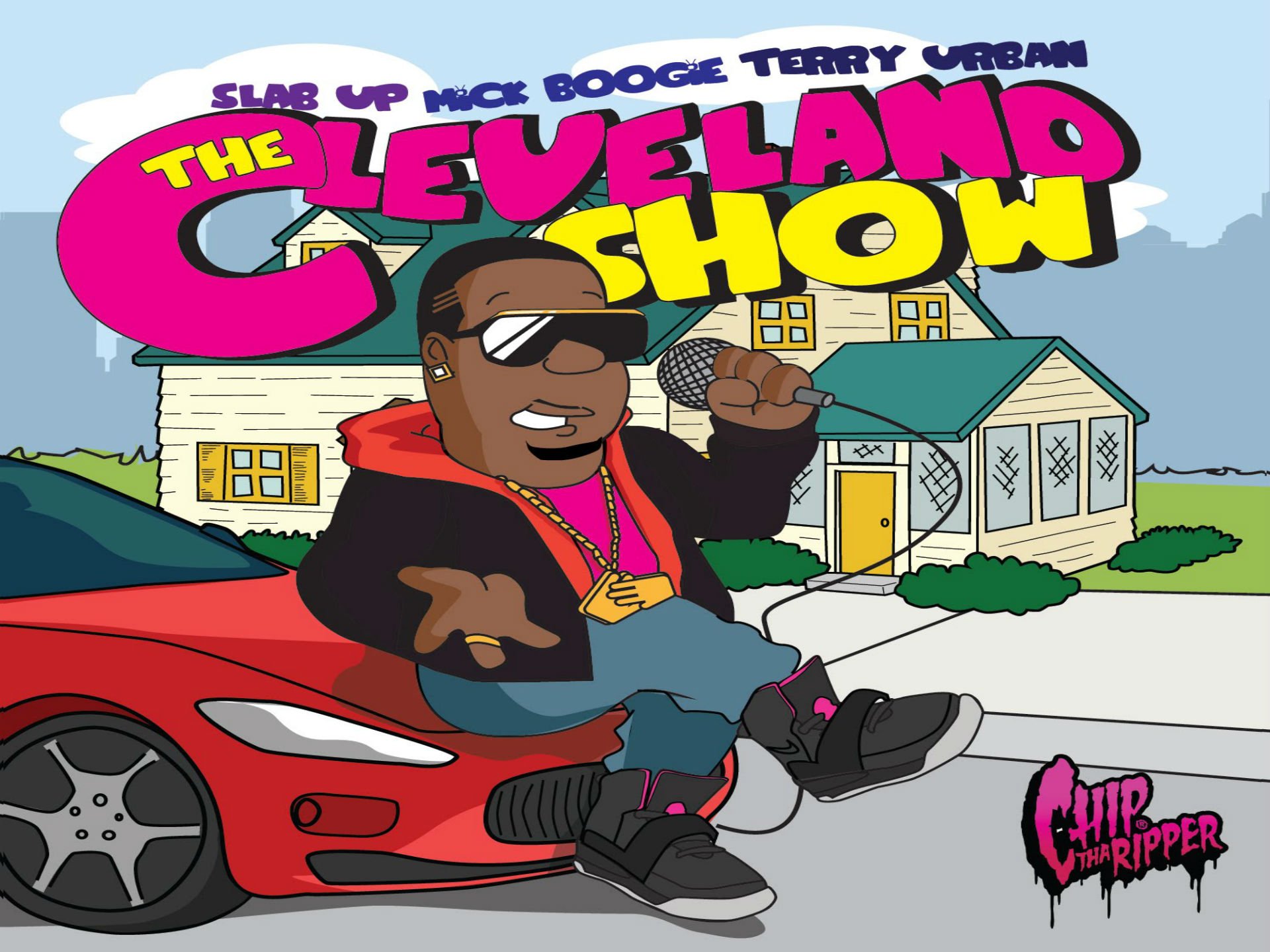 cleveland, Show, Animation, Comedy, Series, Cartoon, Kanye, West, Hip, Hop, Rapper, Rap Wallpaper