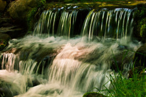 green, Waterfall