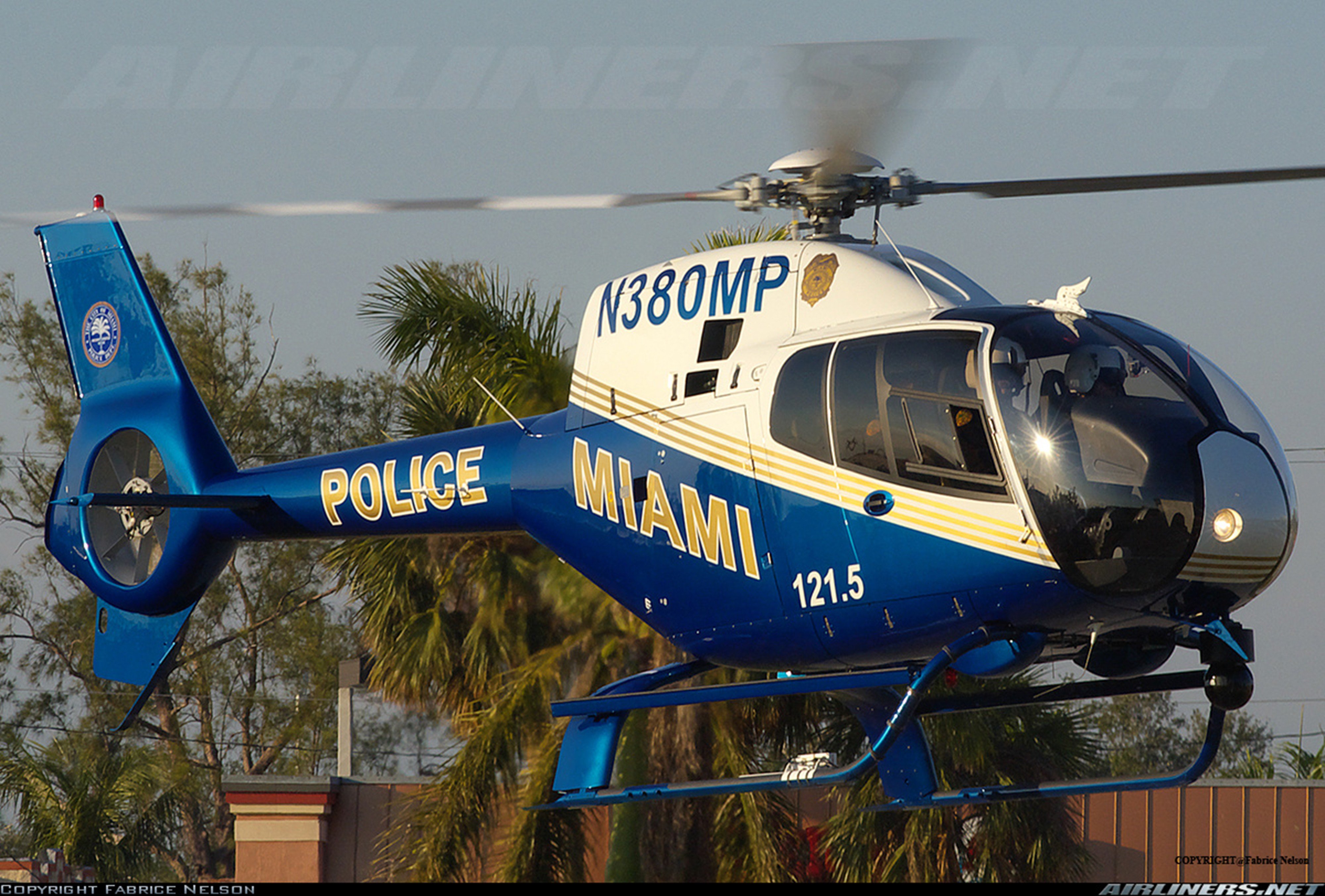 helicopter, Aircraft, Police, Miami Wallpaper