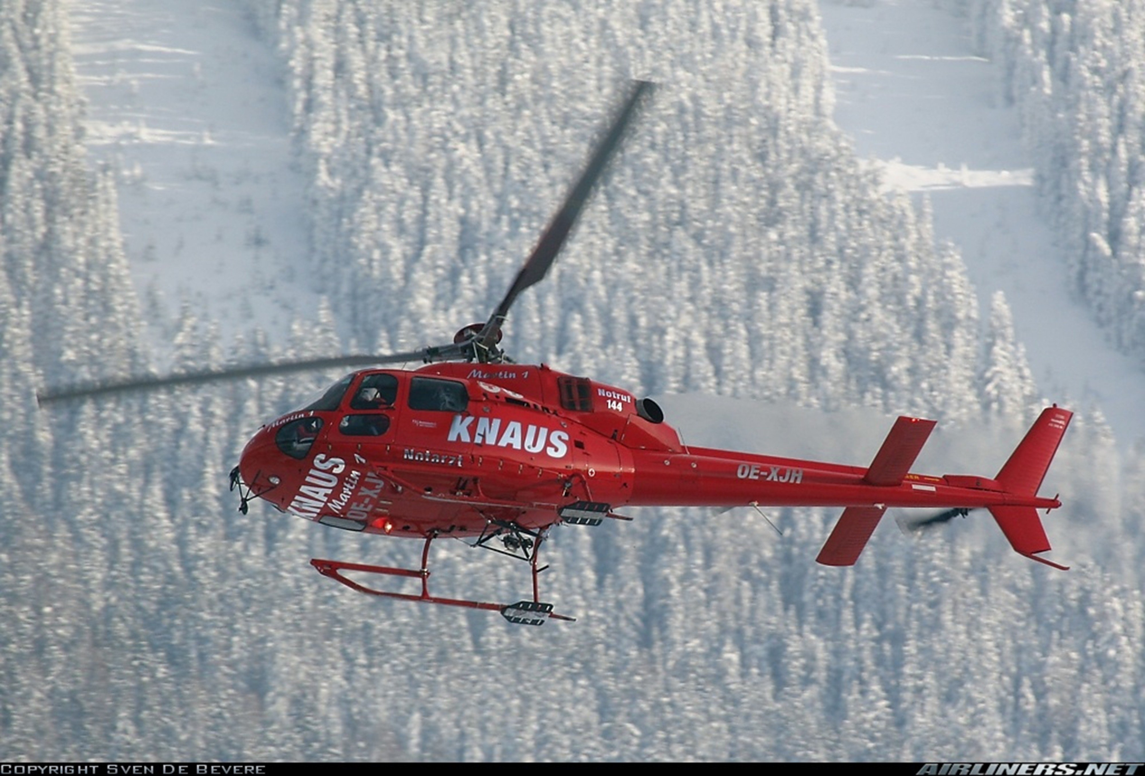 helicopter, Aircraft, Red Wallpaper