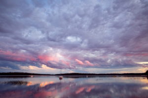 reflection, Landscapes, Sky, Clouds, Sunrise, Sunset, Watercrafts, Boats