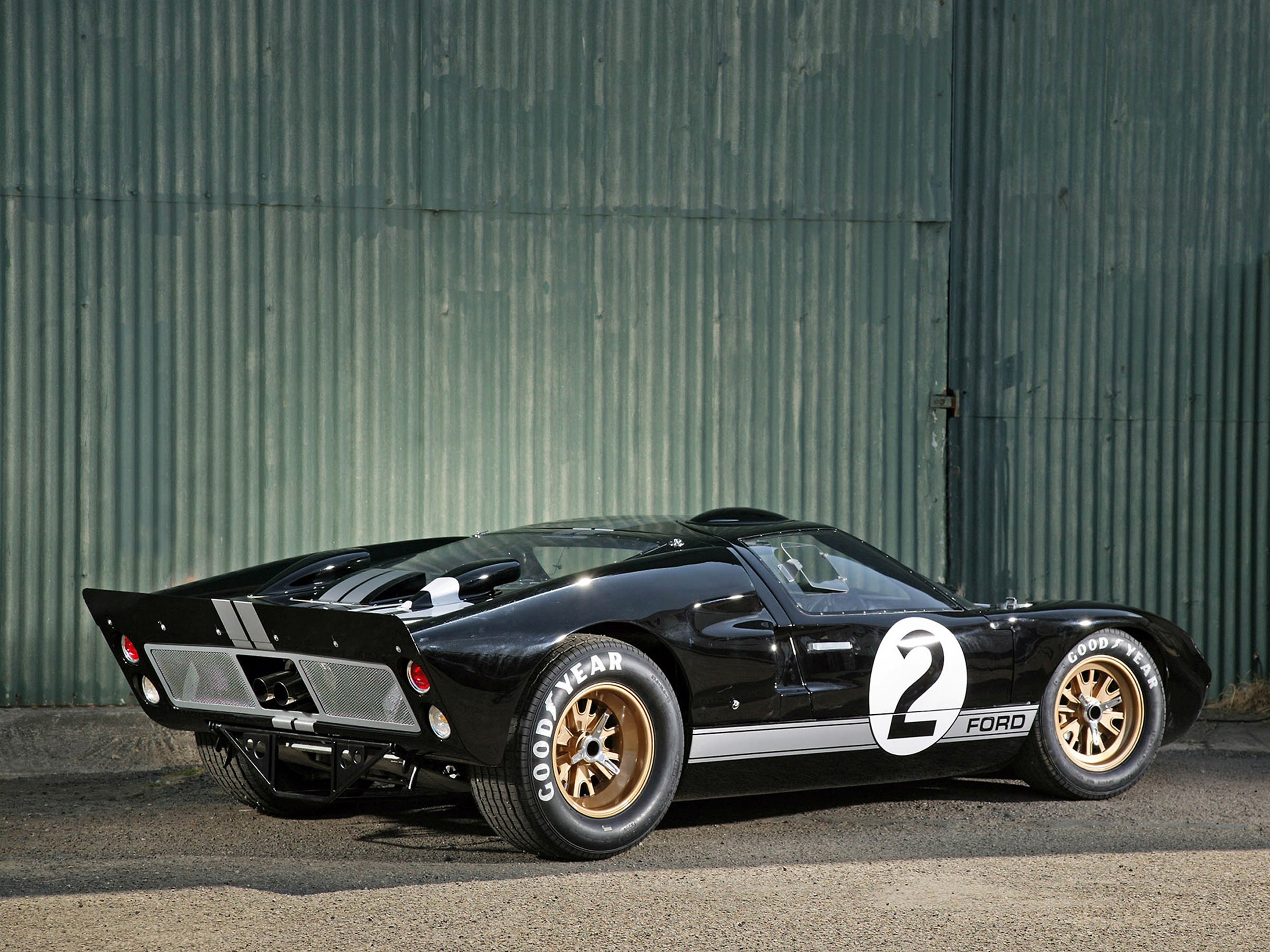 1966, Ford, Gt40, Le mans, Racing, Car, Race, Classic, 4000x3000 Wallpaper
