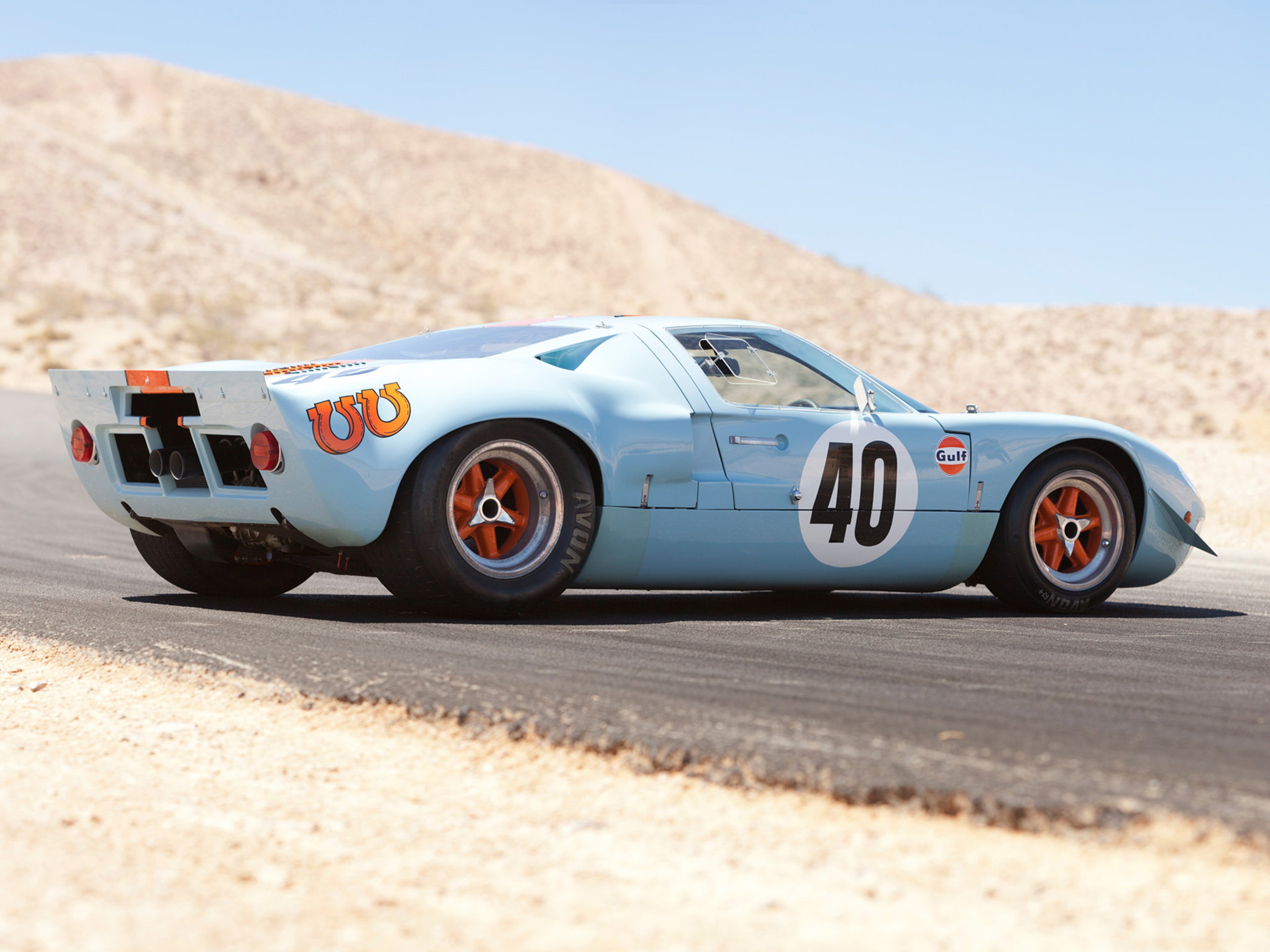 1968, Gulf, Ford, Gt40, Le mans, Racing, Car, Race, Classic, 4000x3000 Wallpaper