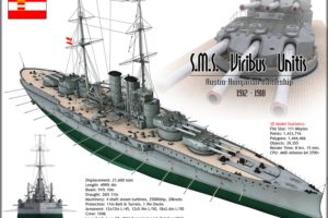 sms, Viribus unitis, Austro hungarian, Battleship, Ships, War, Ww i, 4000x3000
