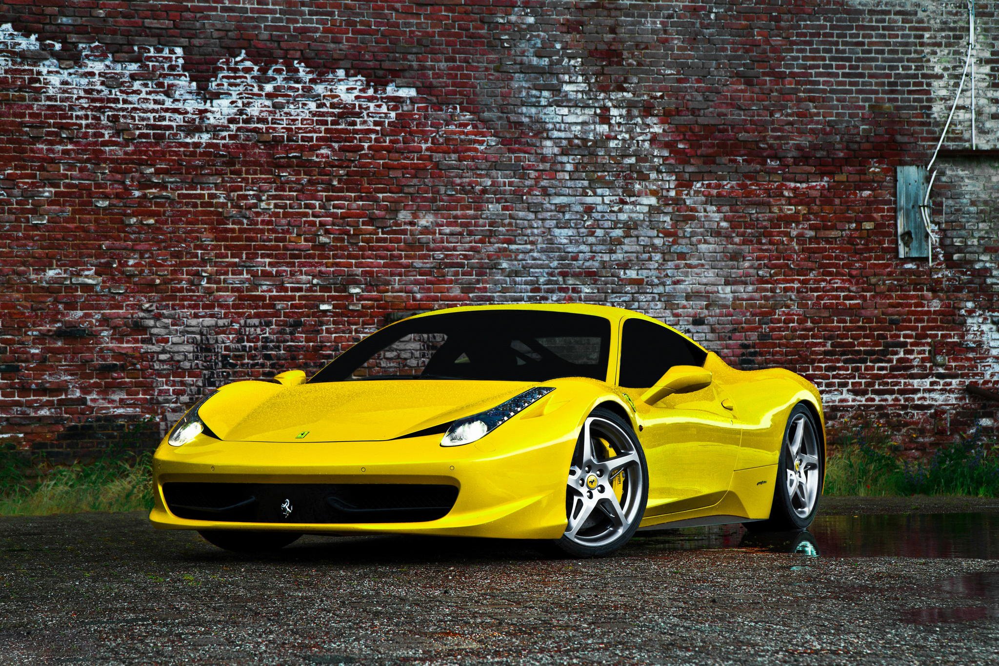 ferrari 458 speciale yellow