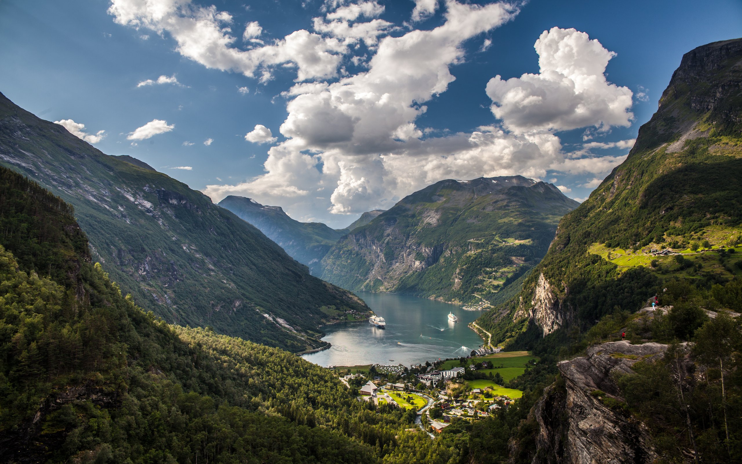 mountains, Norway, Valley Wallpaper