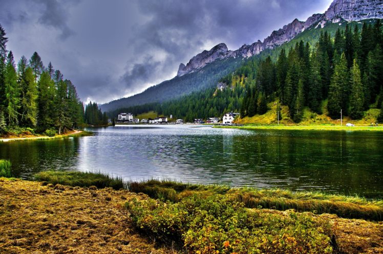 misurina, Lake, In, The, Dolomites, Italy HD Wallpaper Desktop Background