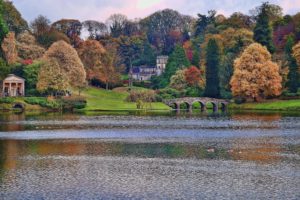 , Wiltshire, England, Autumn, Lake, River