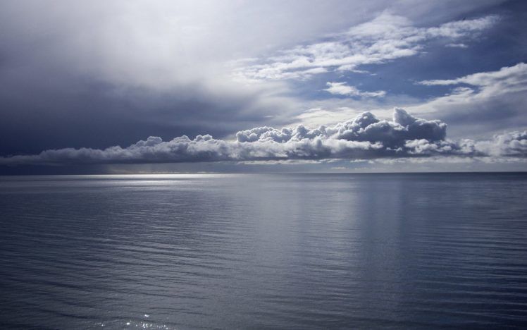 sea, Water, Clouds, Horizon, Calm HD Wallpaper Desktop Background