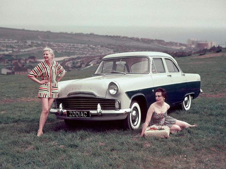 1956, Ford, Zodiac, Saloon,  206e HD Wallpaper Desktop Background