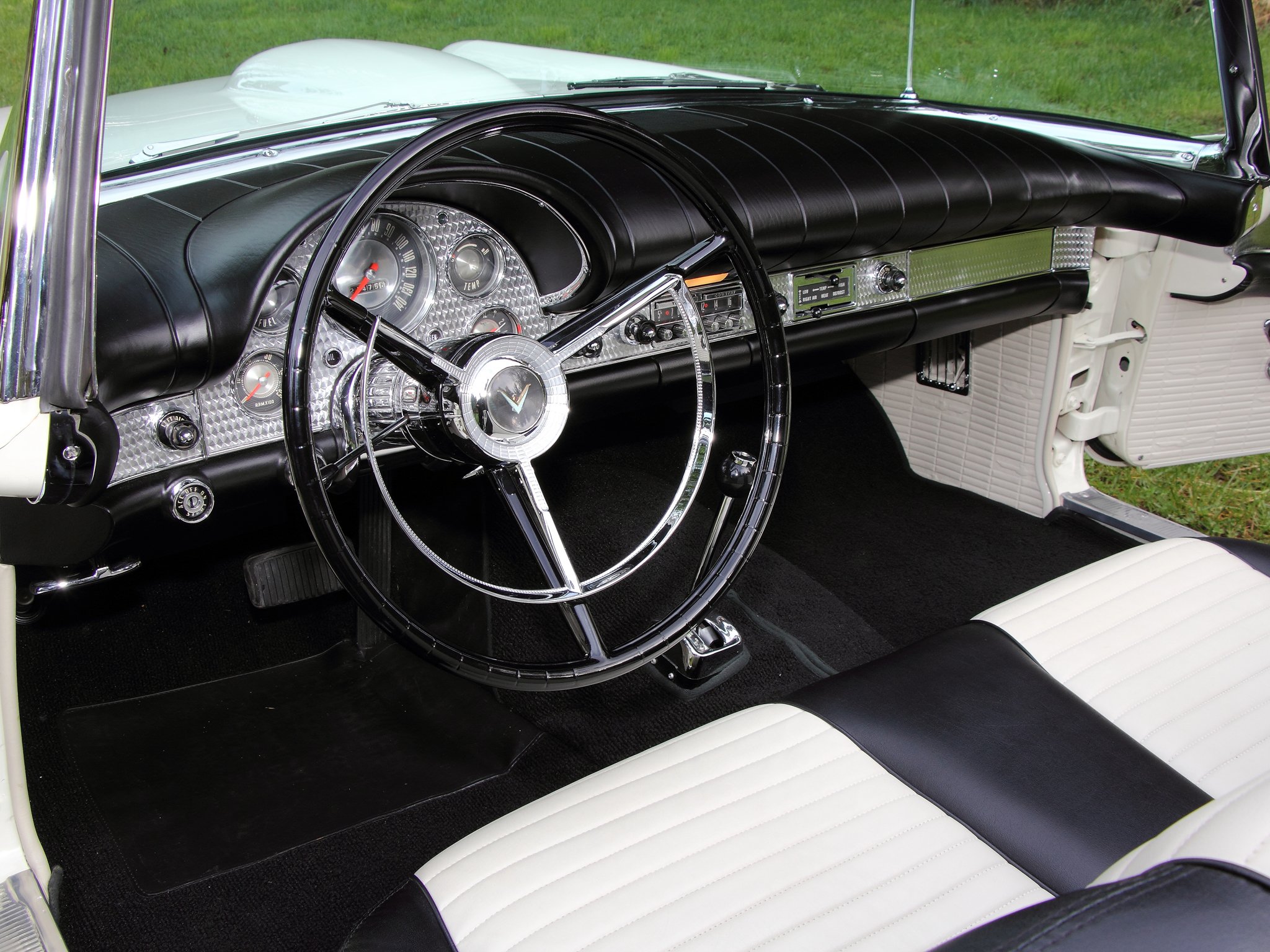 1957, Ford, Thunderbird, Special, Supercharged, 312, 300hp,  40a , Retro, Interior Wallpaper