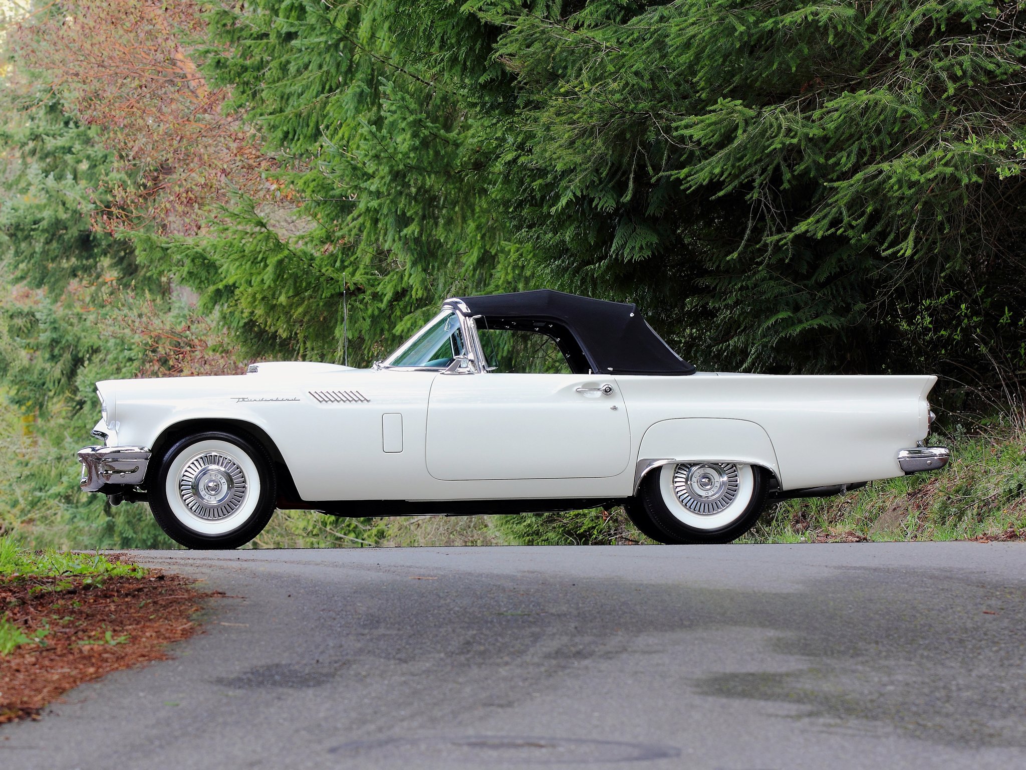 1957, Ford, Thunderbird, Special, Supercharged, 312, 300hp,  40a , Retro Wallpaper