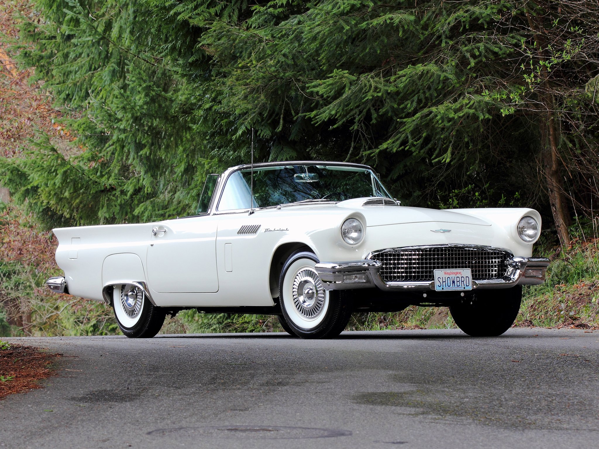 1957, Ford, Thunderbird, Special, Supercharged, 312, 300hp,  40a , Retro Wallpaper