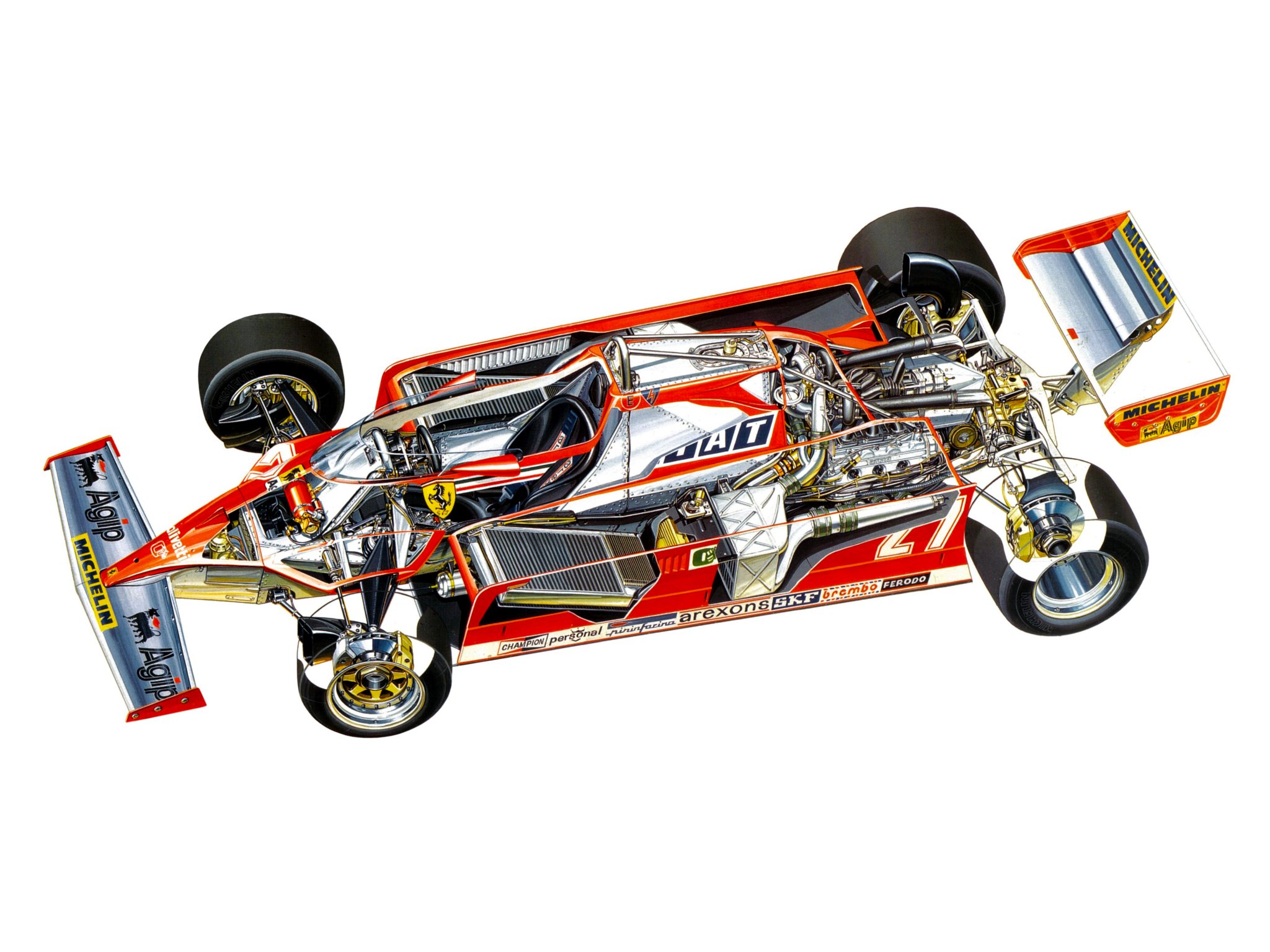 1981, Ferrari, 126ck, F 1, Formula, Race, Racing, Interior, Engine Wallpaper