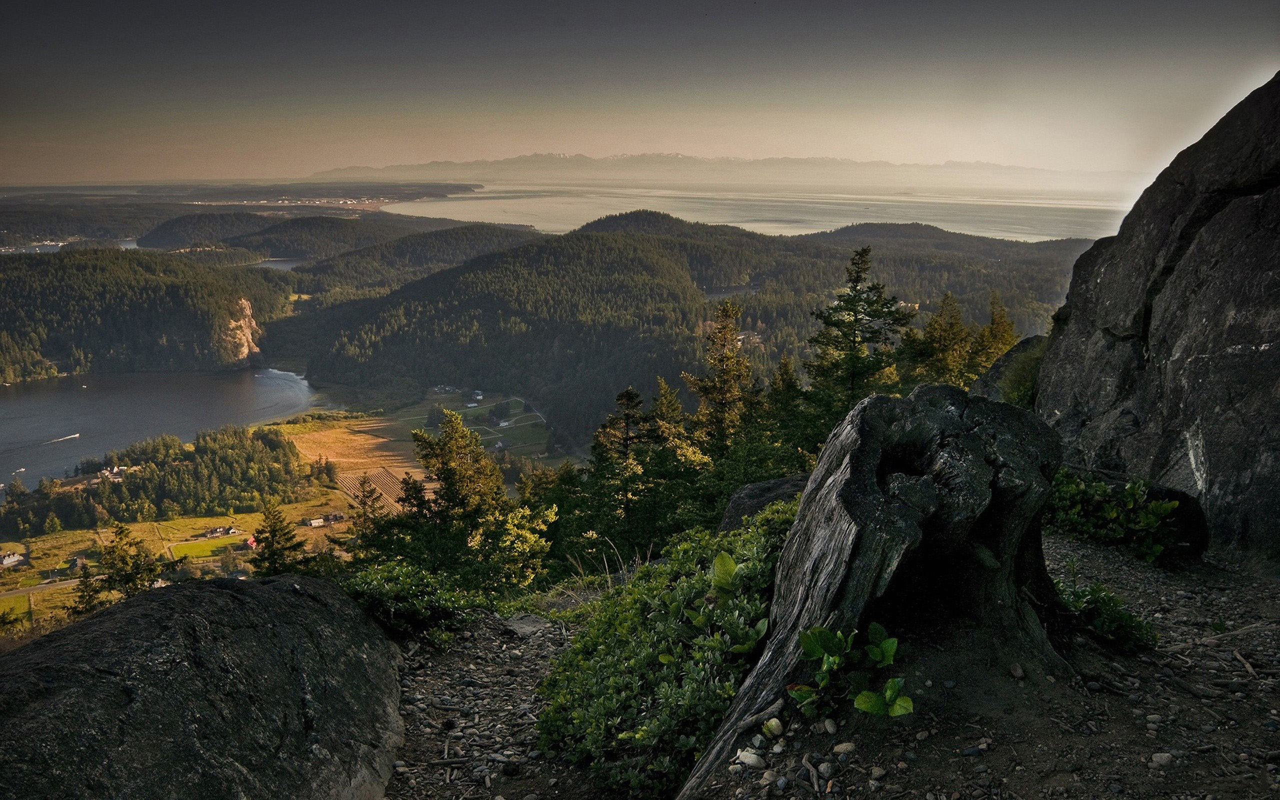 panoramic, View, From, The, Mountains Wallpaper