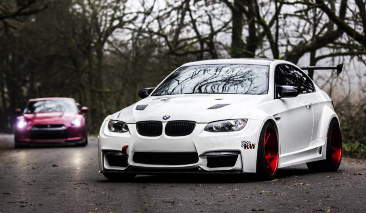 bmw, E92, M3, White, Front, Cars, Tuning HD Wallpaper Desktop Background