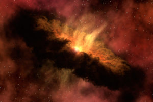 nebula, Stars, Dust, Black, Hole