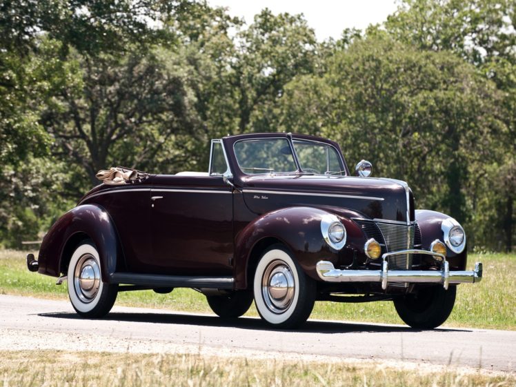 1940, Ford, V 8, Deluxe, Convertible, Coupe,  01a 66 , Retro HD Wallpaper Desktop Background