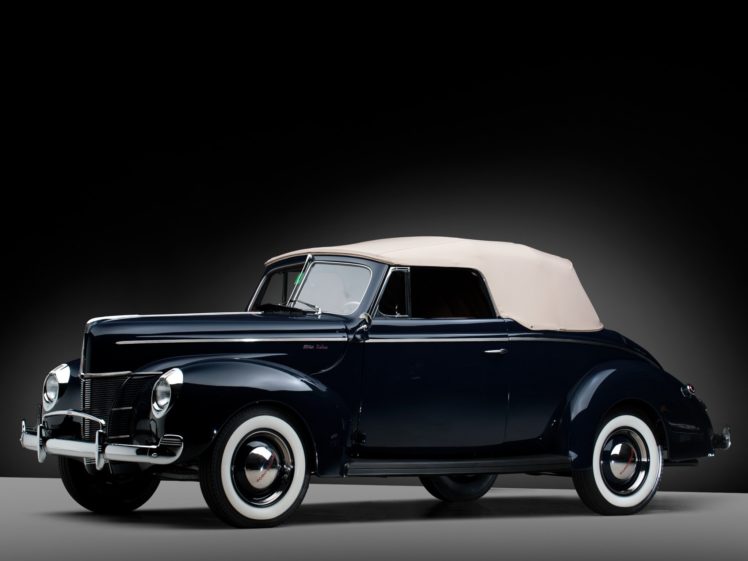 1940, Ford, V 8, Deluxe, Convertible, Coupe,  01a 66 , Retro, Gw HD Wallpaper Desktop Background