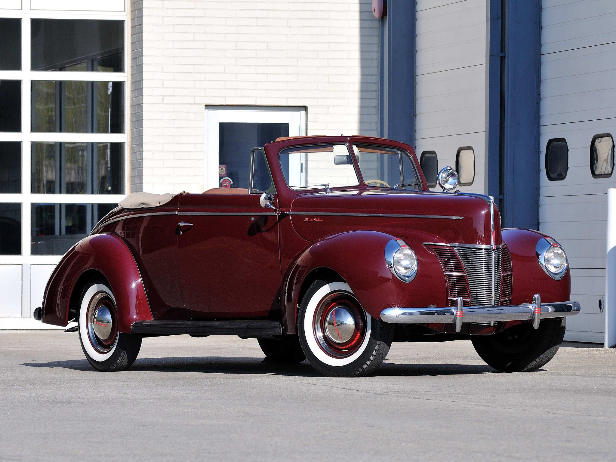 1940, Ford, V 8, Deluxe, Convertible, Coupe,  01a 66 , Retro Wallpaper