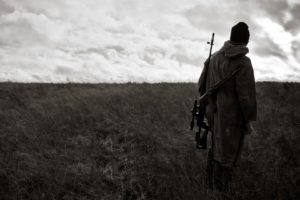 military, Soldier, Warriors, Weapns, Guns, Rifles, Hunting, Nature, Landscapes, Sky, Clouds