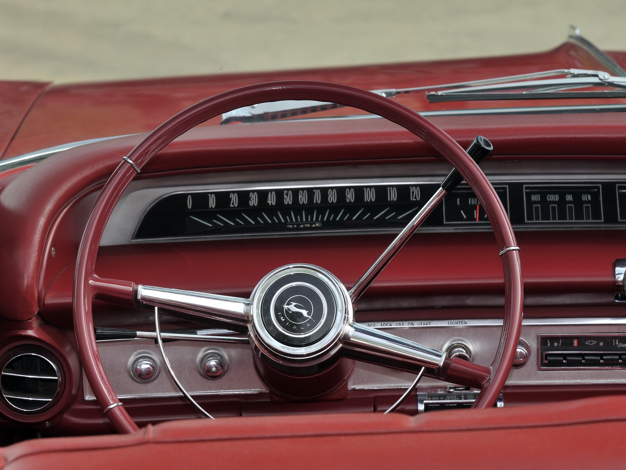 1964, Chevrolet, Impala, Convertible, Classic, Interior Wallpaper
