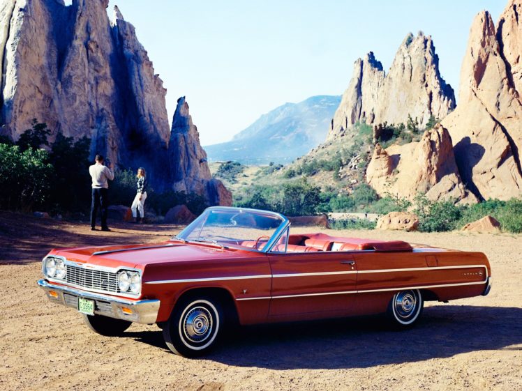 1964, Chevrolet, Impala, Convertible, Classic HD Wallpaper Desktop Background