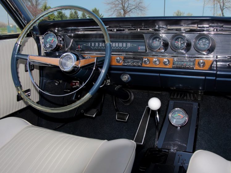 1964, Pontiac, Grand, Prix,  2957 , Classic, Interior HD Wallpaper Desktop Background