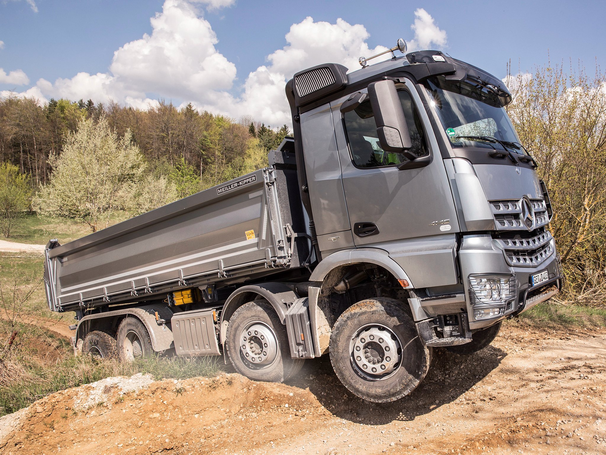 2014, Mercedes, Benz, Arocs, 4145, Slt, Semi, Tractor, Gf Wallpaper