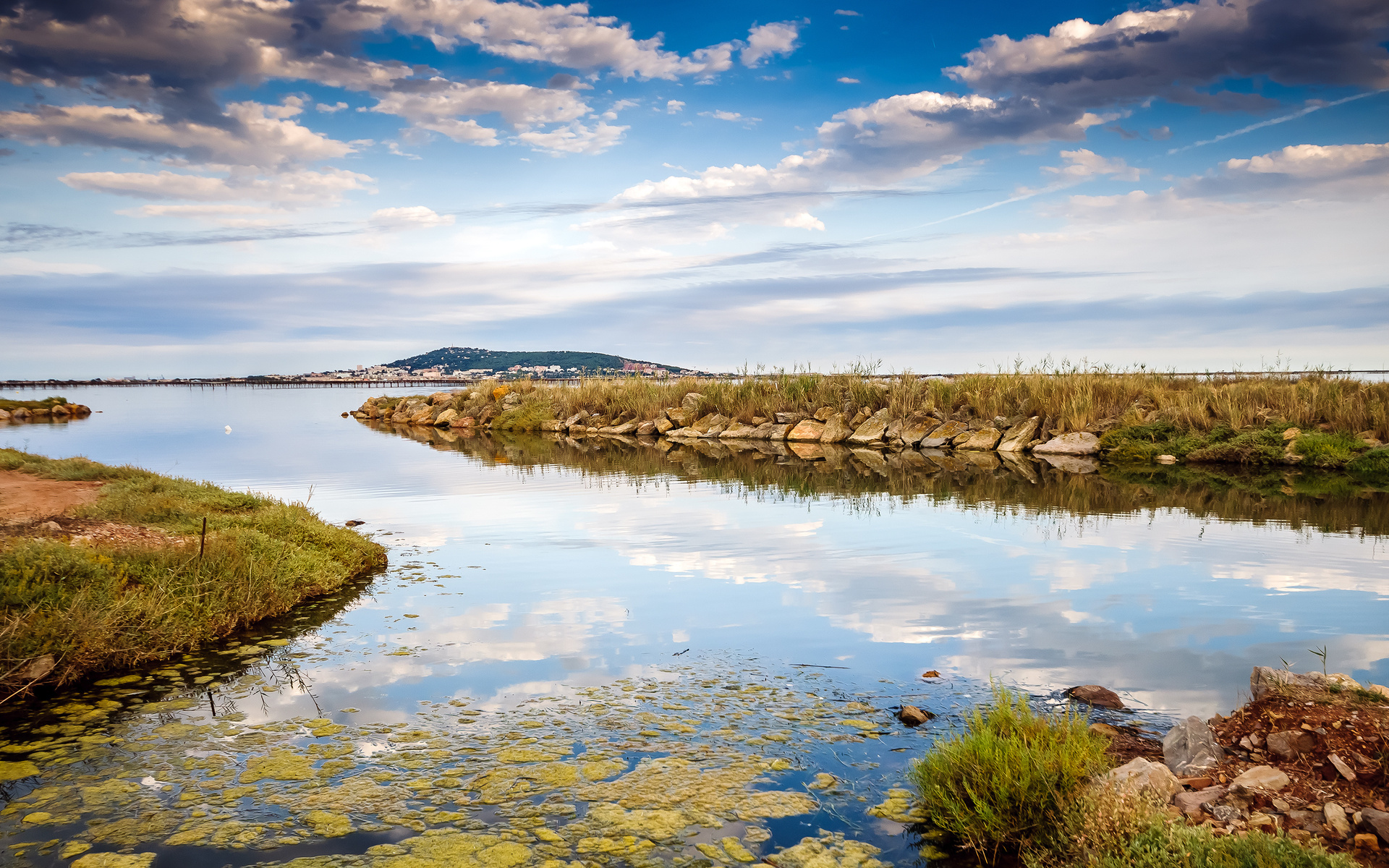 france, Monte, San, Clair, Landscapes, Sky, Clouds Wallpaper