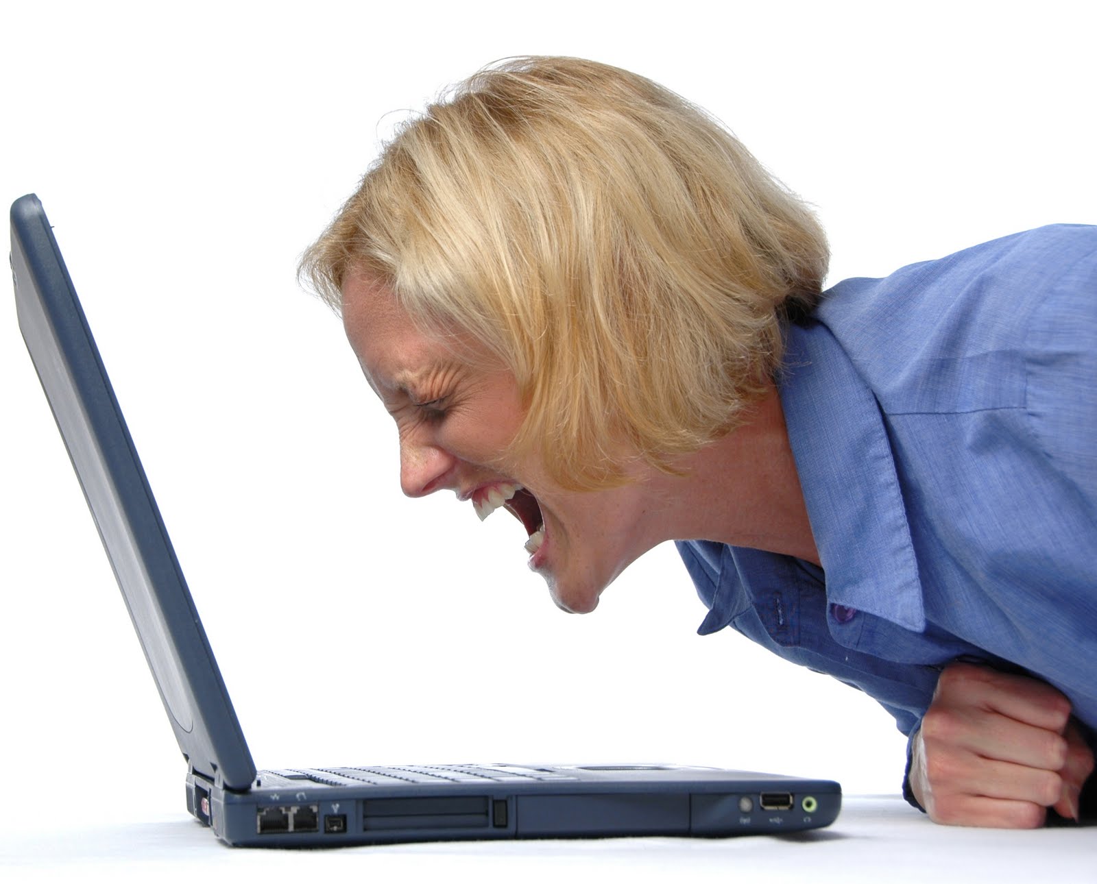 computer, Laptop, Tech, Mood, Angry, Scream, Women, Models, Blandes, Babes Wallpaper