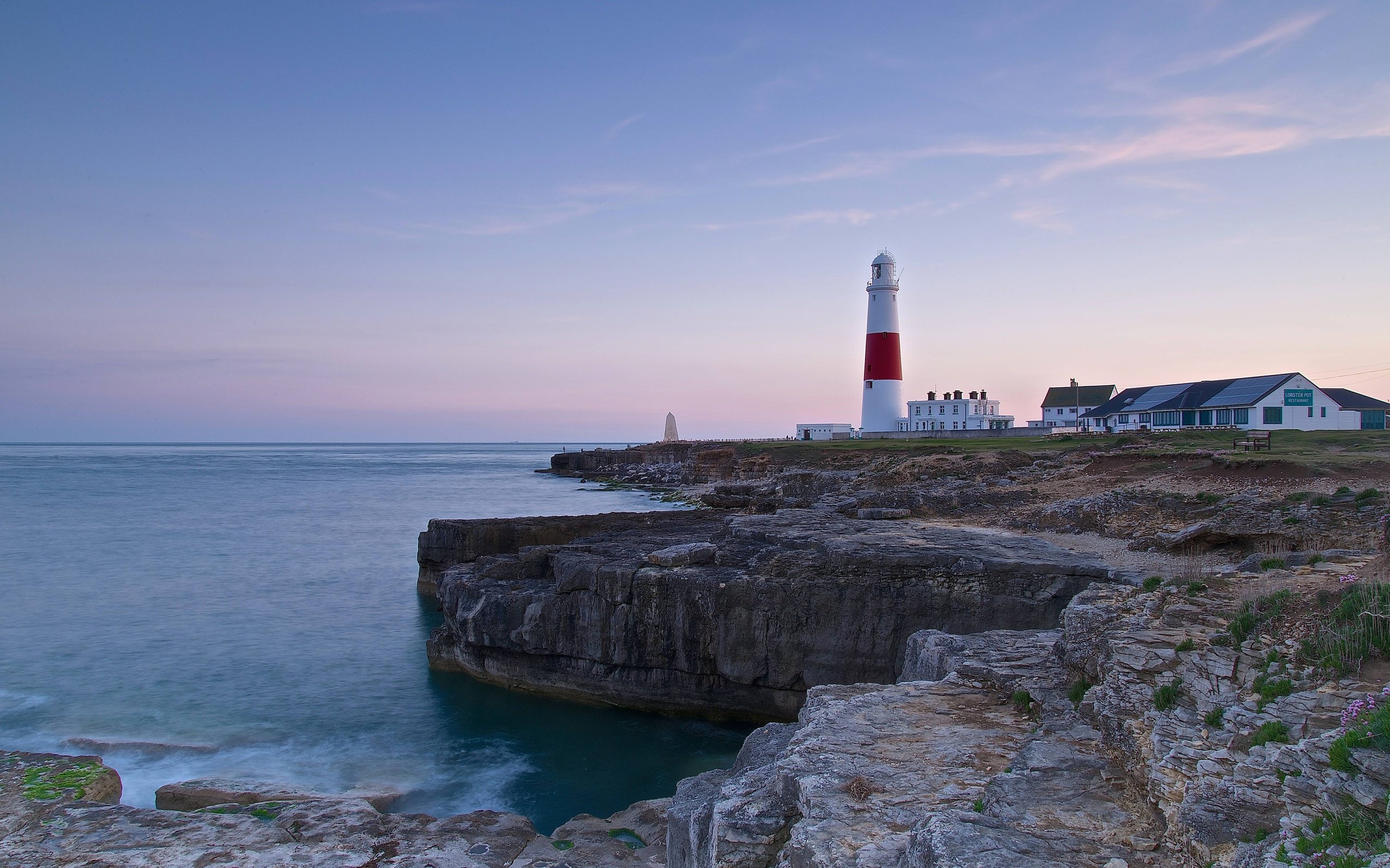 english, Channel, Coast, Lighthouse Wallpaper