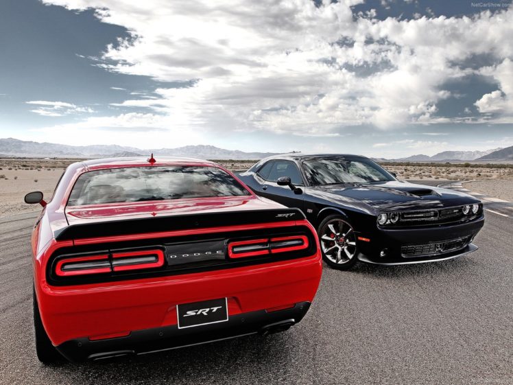 dodge, Challenger, Srt, 2015, Muscle car, Car, Sport, Black, Red, Wallpaper, 4000×3000 HD Wallpaper Desktop Background