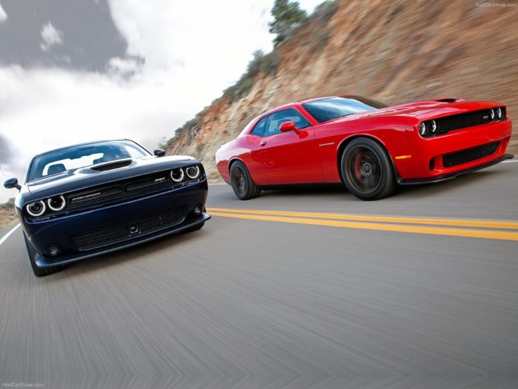 dodge, Challenger, Srt, 2015, Muscle car, Car, Sport, Black, Red, Wallpaper, 4000×3000 HD Wallpaper Desktop Background