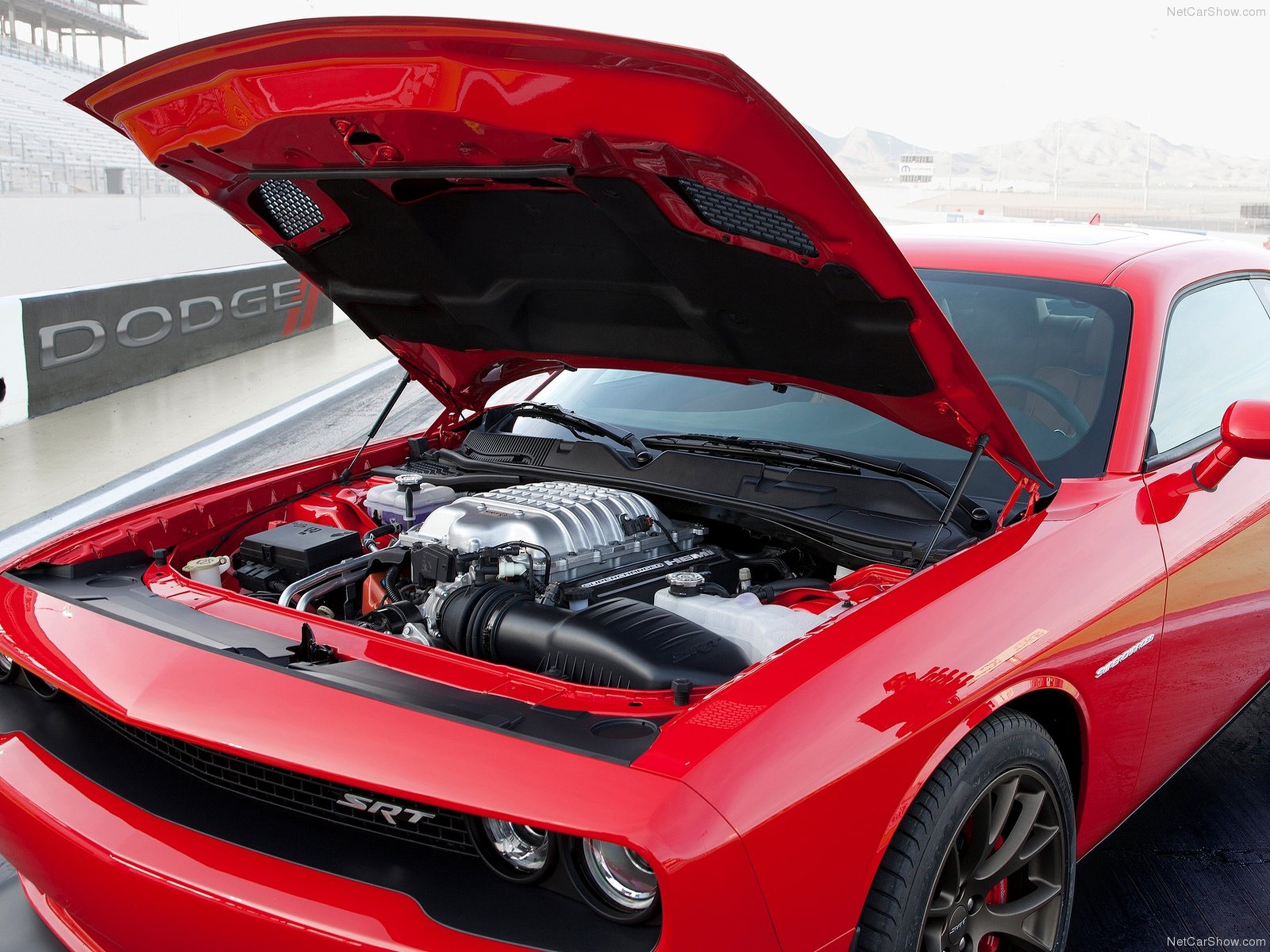 dodge, Challenger, Srt, Hellcat, Wallpaper, Red, Muscle car, Car, Sport, Engine, 4000x3000 Wallpaper