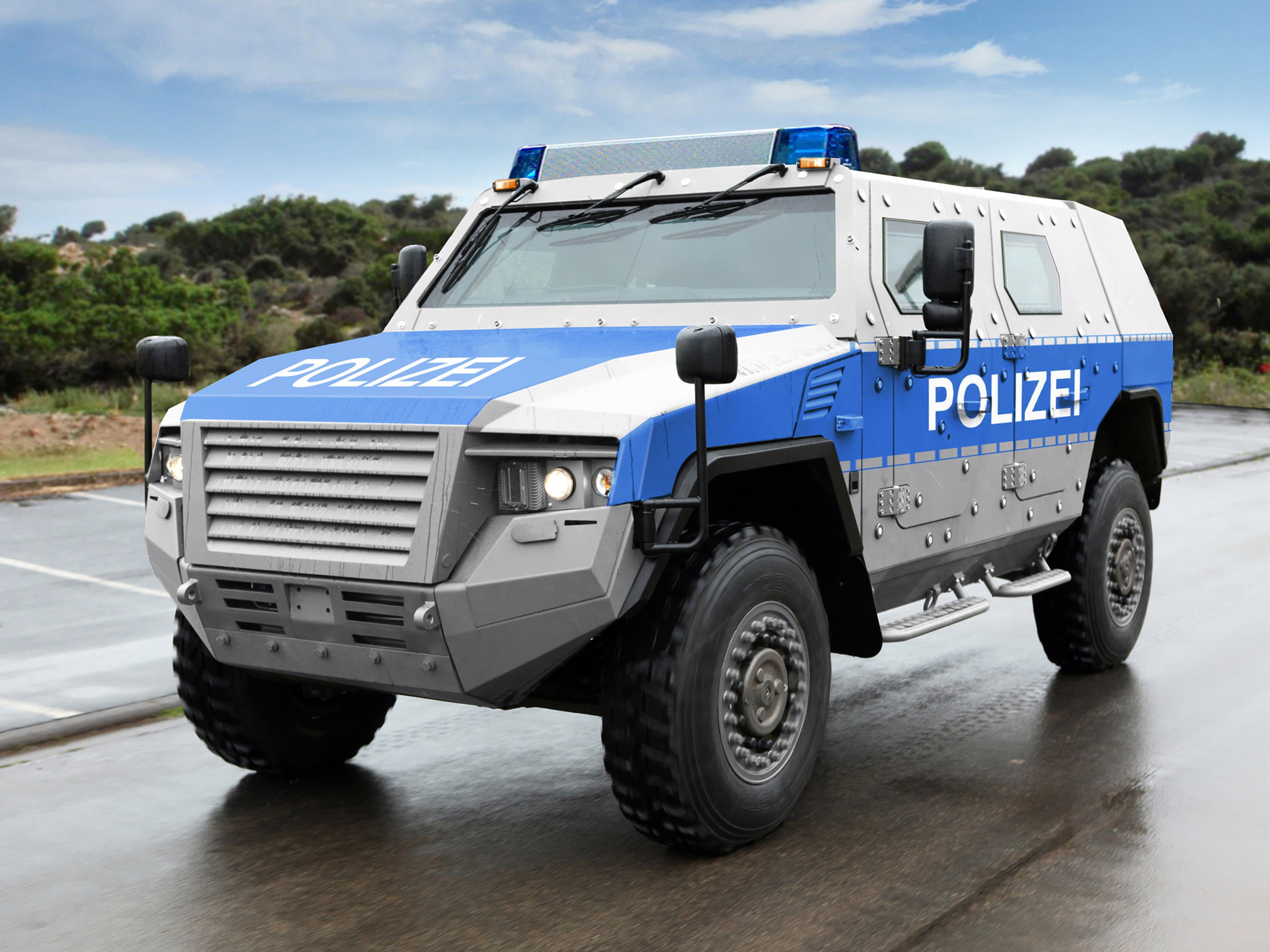 kmw, Ampv, Polizei, 2011, Police, Armored, 4x4, Germany, Vehicle, 4000x3000 Wallpaper