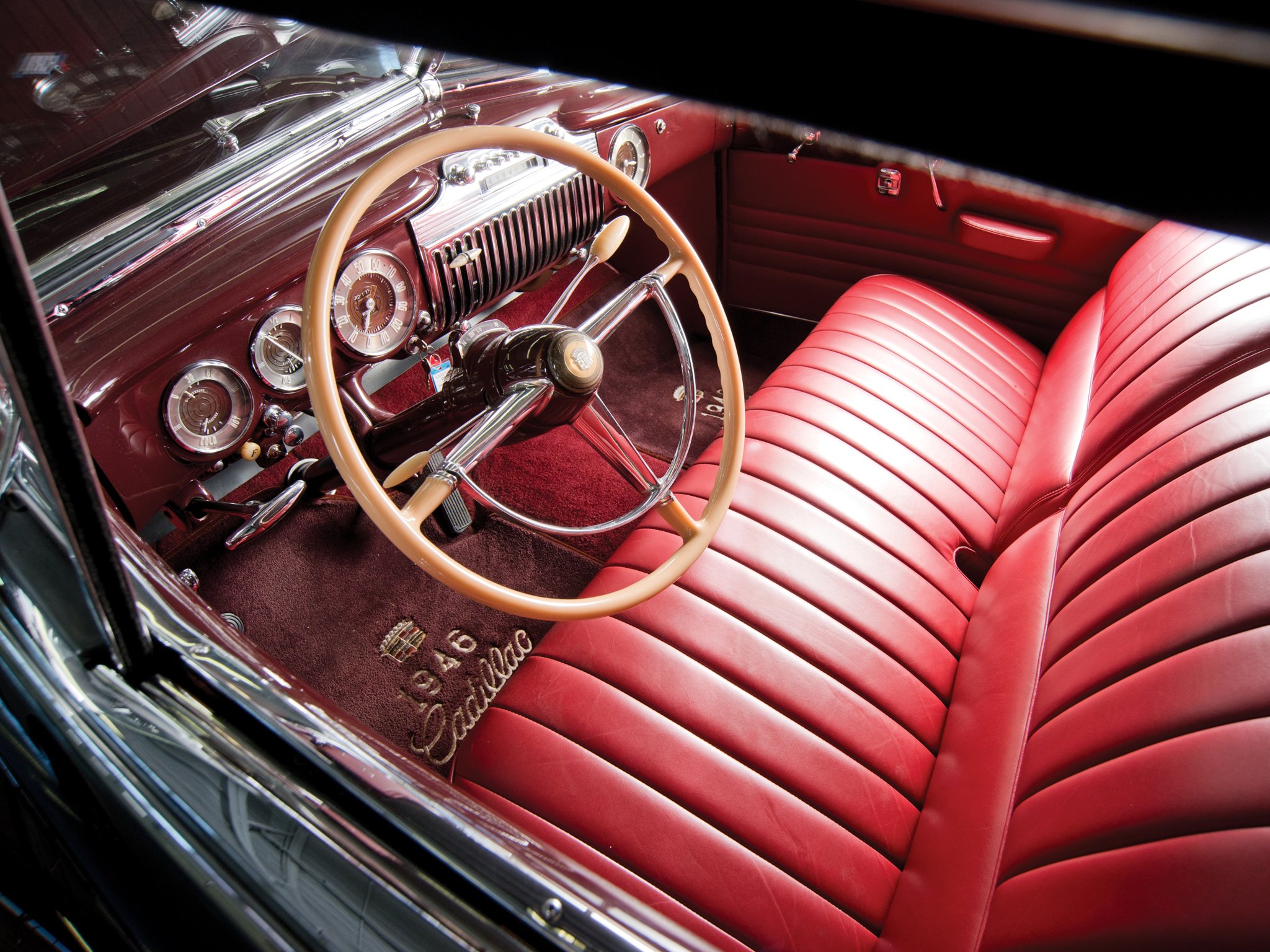 1946, Cadillac, Sixty, Two, Convertible,  6267d , Retro, Luxury, Interior Wallpaper