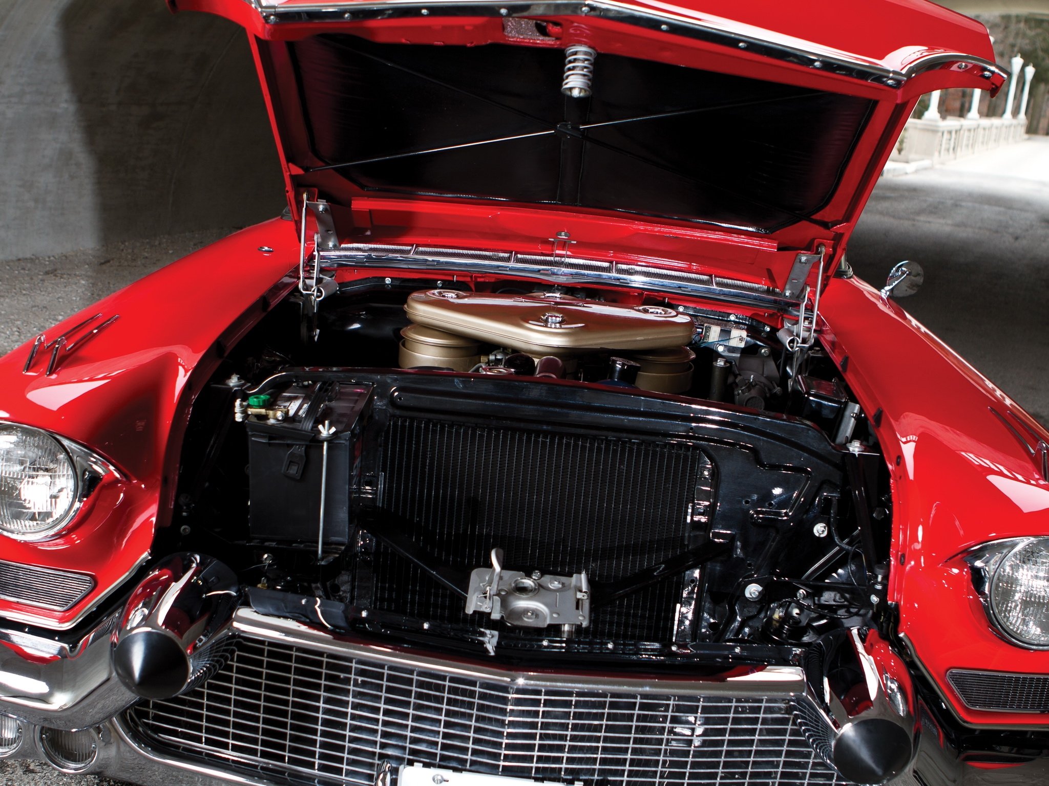1957, Cadillac, Sixty, Two, Eldorado, Special, Biarritz,  57 6267sx , Luxury, Retro, Engine Wallpaper