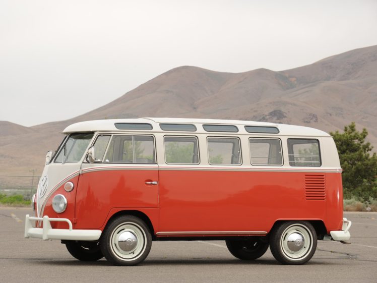 1963 67, Volkswagen, T 1, Deluxe, Samba, Bus, Van, Classic HD Wallpaper Desktop Background