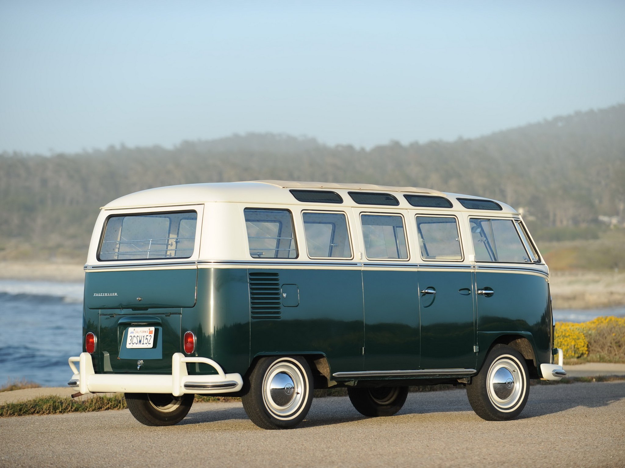 1963 67, Volkswagen, T 1, Deluxe, Samba, Bus, Van, Classic Wallpaper