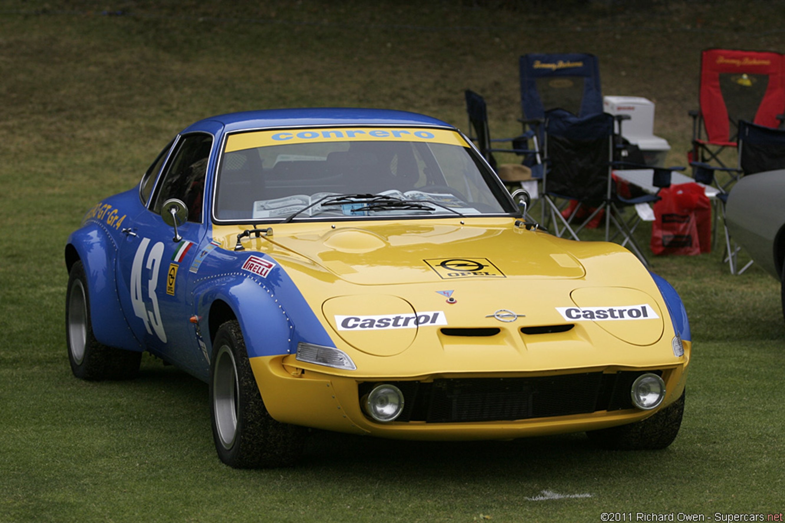 , Race, Car, Classic, Racing, Opel, Opel gt, 2667x177 Wallpaper