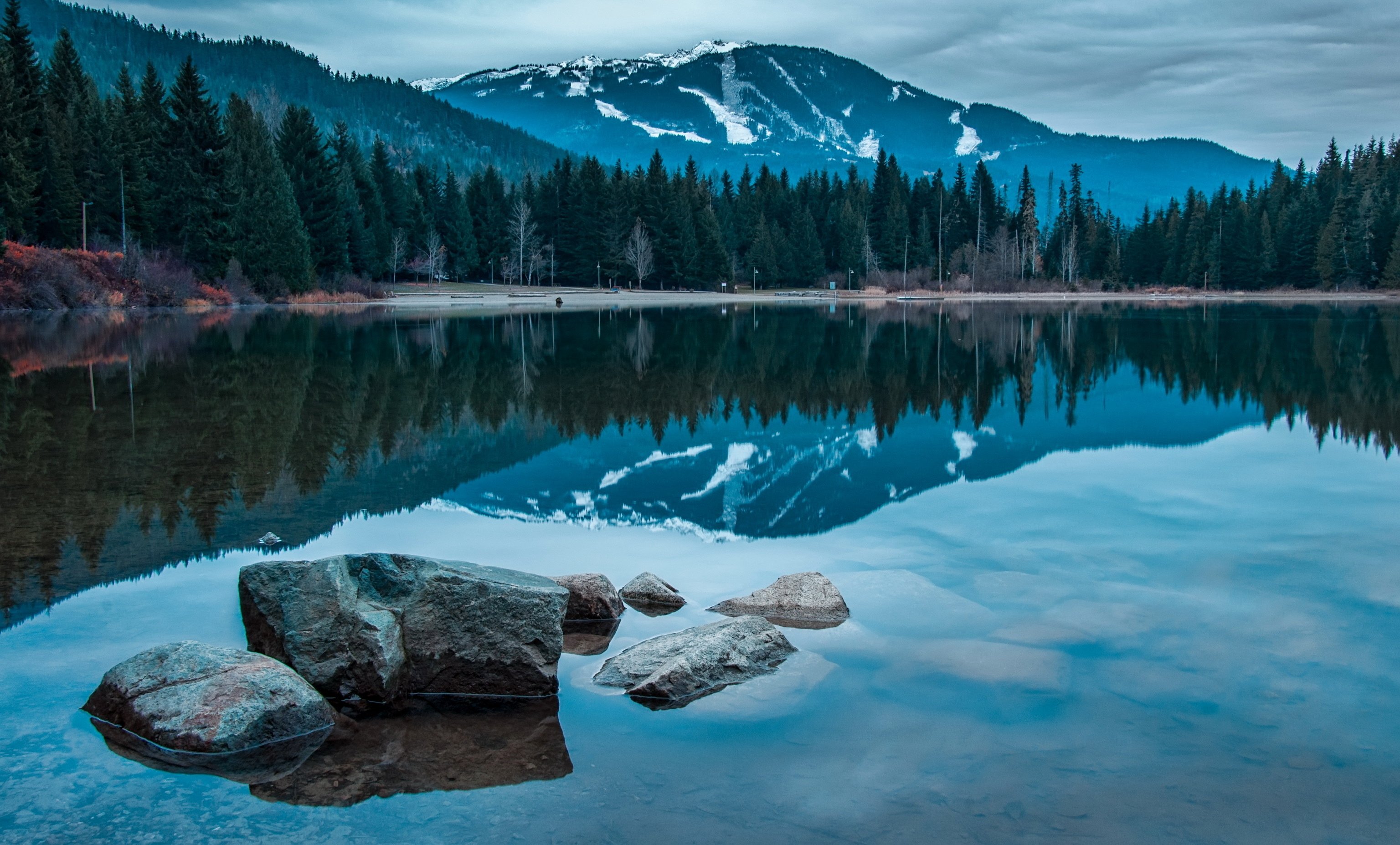 canada, Rocks, Lake, Landscape, Mountains Wallpaper