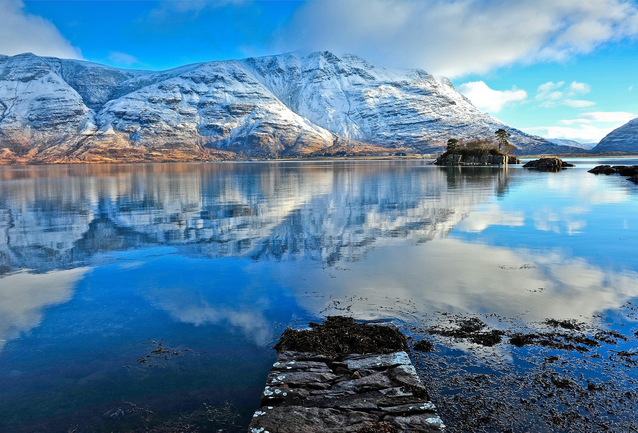 reflection, Lake, Mountains Wallpaper